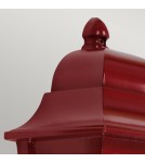 Elstead Latarnia naścienna Deco Lane 1 źródło światła Czerwony IP44 Zewnętrzna DECO-LANE7-RED