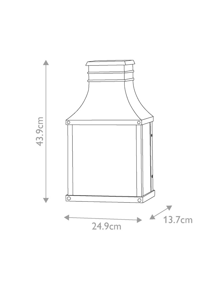 Elstead Latarnia naścienna Beacon Hill 2 źródła światła Muzealna czerń IP44 Zewnętrzna HK-BEACON-HILL7-MB