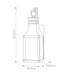 Elstead Mała latarnia naścienna Beacon Hill 1 źródło światła Muzealna czerń IP44 Zewnętrzna HK-BEACON-HILL-S-MB