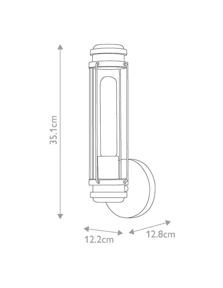 Elstead Kinkiet Masthead 1 źródło światła Polerowany chrom IP44 Łazienkowa HK-MASTHEAD1-PCBK