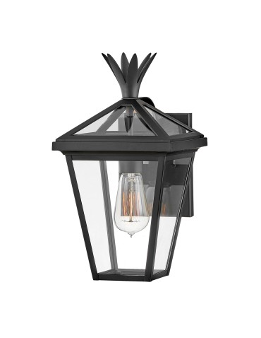 Elstead Mała latarnia naścienna Palma 1 źródło światła Czarny IP44 Zewnętrzna HK-PALMA-S-BK