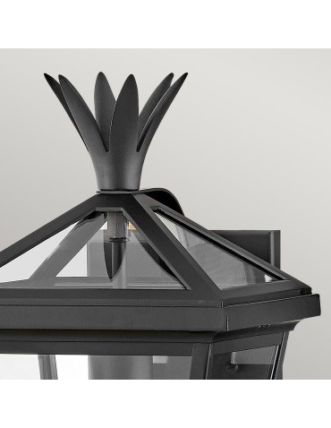 Elstead Mała latarnia naścienna Palma 1 źródło światła Czarny IP44 Zewnętrzna HK-PALMA-S-BK - product 2