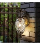 Elstead Mała latarnia naścienna Plantation 1 źródło światła Patynowany brąz IP44 Zewnętrzna HK-PLANTATION-S-BU
