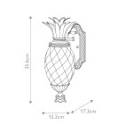 Elstead Mała latarnia naścienna Plantation 1 źródło światła Muzealna czerń IP44 Zewnętrzna HK-PLANTATION-S-MB