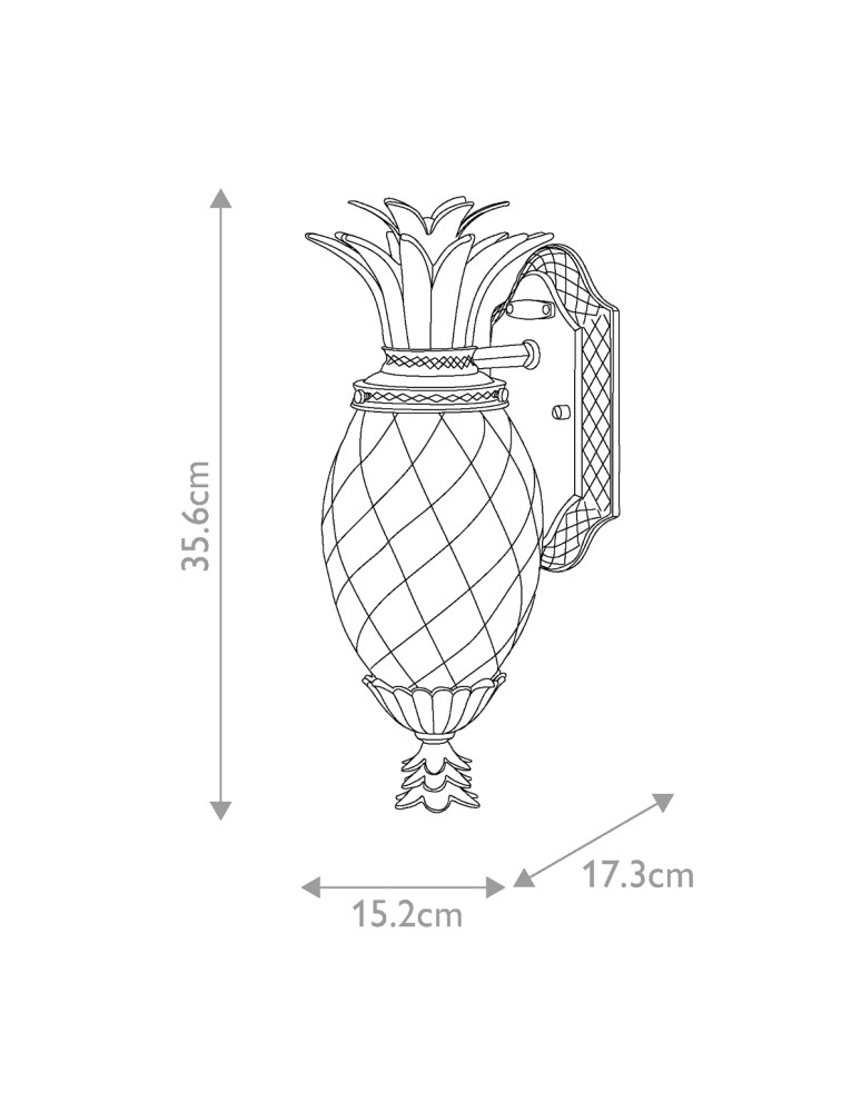 Elstead Mała latarnia naścienna Plantation 1 źródło światła Muzealna czerń IP44 Zewnętrzna HK-PLANTATION-S-MB