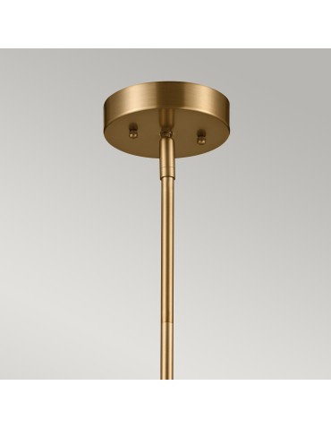 Elstead Lampa wisząca, Półplafon Luella 3 źródła światła Czarny, mosiądz KL-LUELLA-3P-BKB - product 2
