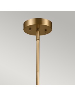 Elstead Lampa wisząca, Półplafon Luella 3 źródła światła Czarny, mosiądz KL-LUELLA-3P-BKB - product 2