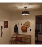 Elstead Lampa wisząca, Półplafon Luella 3 źródła światła Czarny, mosiądz KL-LUELLA-3P-BKB