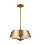 Elstead Lampa wisząca, Półplafon Luella 3 źródła światła Szczotkowany naturalny KL-LUELLA-3P-BNB