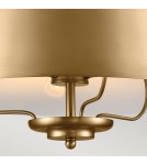 Elstead Lampa wisząca, Półplafon Luella 3 źródła światła Szczotkowany naturalny KL-LUELLA-3P-BNB
