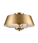 Elstead Lampa wisząca, Półplafon Luella 3 źródła światła Szczotkowany naturalny KL-LUELLA-3P-BNB