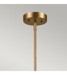Elstead Lampa wisząca, Półplafon Luella 4 źródła światła Czarny, mosiądz KL-LUELLA-4P-BKB
