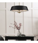 Elstead Lampa wisząca, Półplafon Luella 4 źródła światła Czarny, mosiądz KL-LUELLA-4P-BKB