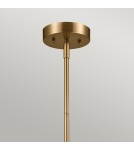Elstead Lampa wisząca, Półplafon Luella 4 źródła światła Szczotkowany naturalny KL-LUELLA-4P-BNB