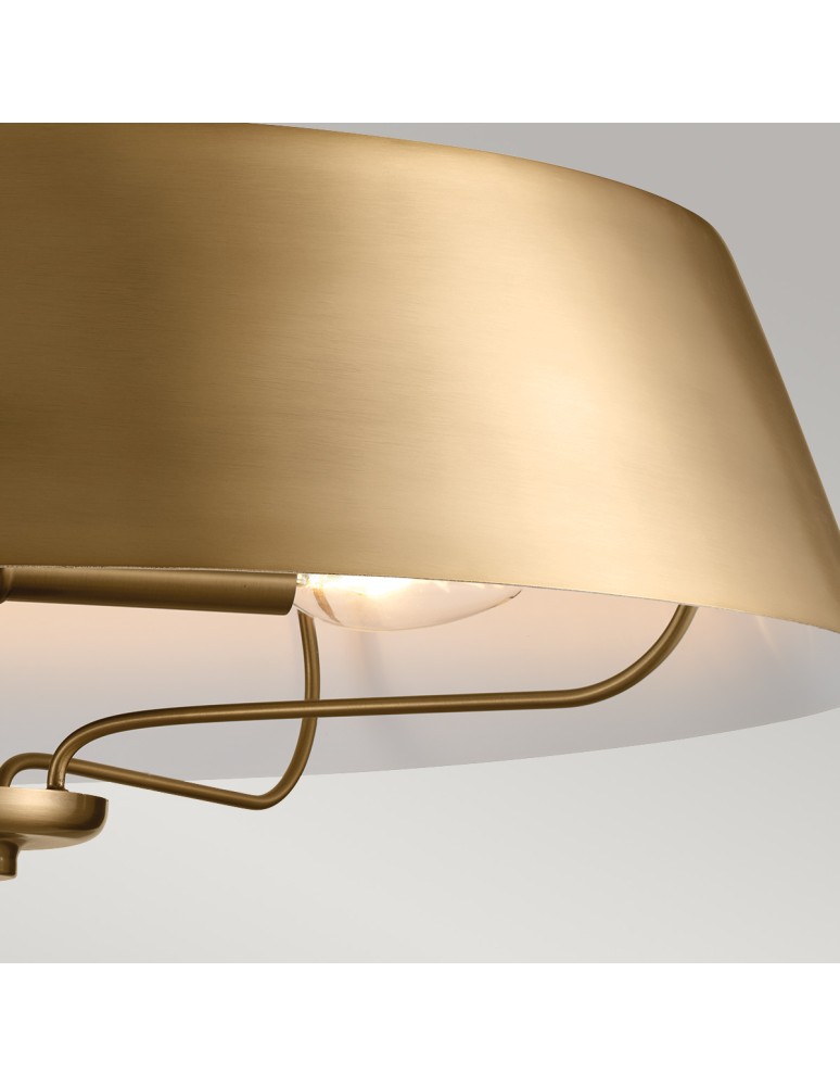 Elstead Lampa wisząca, Półplafon Luella 4 źródła światła Szczotkowany naturalny KL-LUELLA-4P-BNB