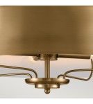 Elstead Lampa wisząca, Półplafon Luella 4 źródła światła Szczotkowany naturalny KL-LUELLA-4P-BNB