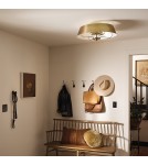 Elstead Lampa wisząca, Półplafon Luella 4 źródła światła Szczotkowany naturalny KL-LUELLA-4P-BNB