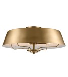 Elstead Lampa wisząca, Półplafon Luella 4 źródła światła Szczotkowany naturalny KL-LUELLA-4P-BNB