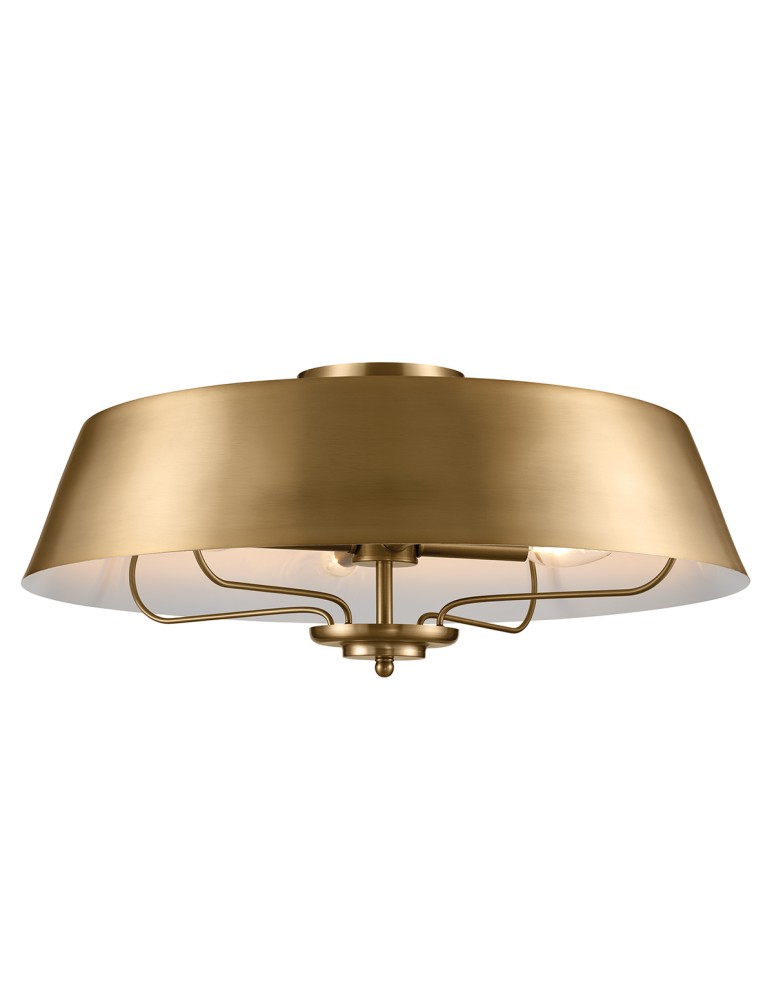 Elstead Lampa wisząca, Półplafon Luella 4 źródła światła Szczotkowany naturalny KL-LUELLA-4P-BNB
