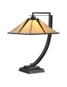 Elstead Lampa stołowa Pomeroy 1 źródło światła Western brąz QZ-POMEROY-TL