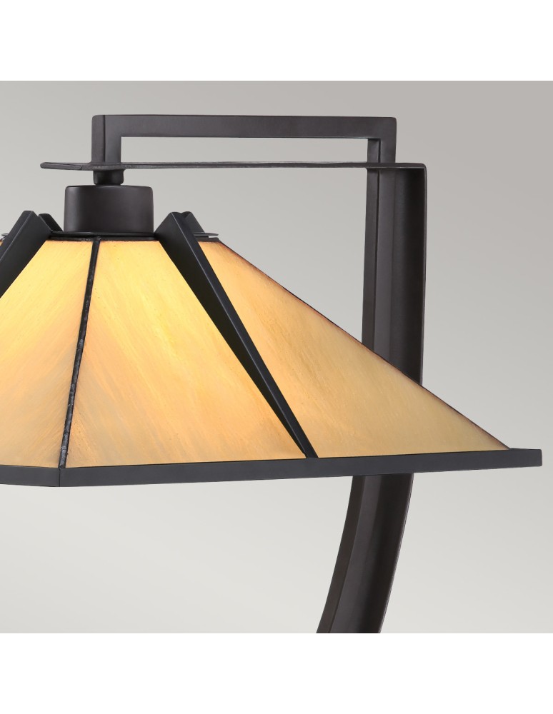 Elstead Lampa stołowa Pomeroy 1 źródło światła Western brąz QZ-POMEROY-TL