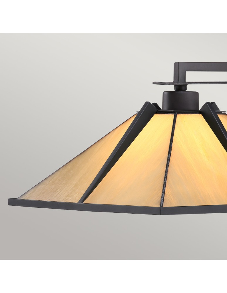 Elstead Lampa stołowa Pomeroy 1 źródło światła Western brąz QZ-POMEROY-TL