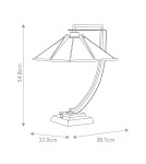 Elstead Lampa stołowa Pomeroy 1 źródło światła Western brąz QZ-POMEROY-TL