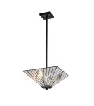 Elstead Lampa wisząca, Półplafon Alderley 2 źródła światła Vintage brąz TF-ALDERLEY-F-P
