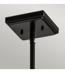 Elstead Lampa wisząca, Półplafon Alderley 2 źródła światła Vintage brąz TF-ALDERLEY-F-P