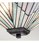 Elstead Lampa wisząca, Półplafon Alderley 2 źródła światła Vintage brąz TF-ALDERLEY-F-P