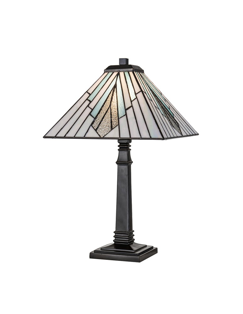 Elstead Duża lampa stołowa Alderley 1 źródło światła Vintage brąz TF-ALDERLEY-TL-L