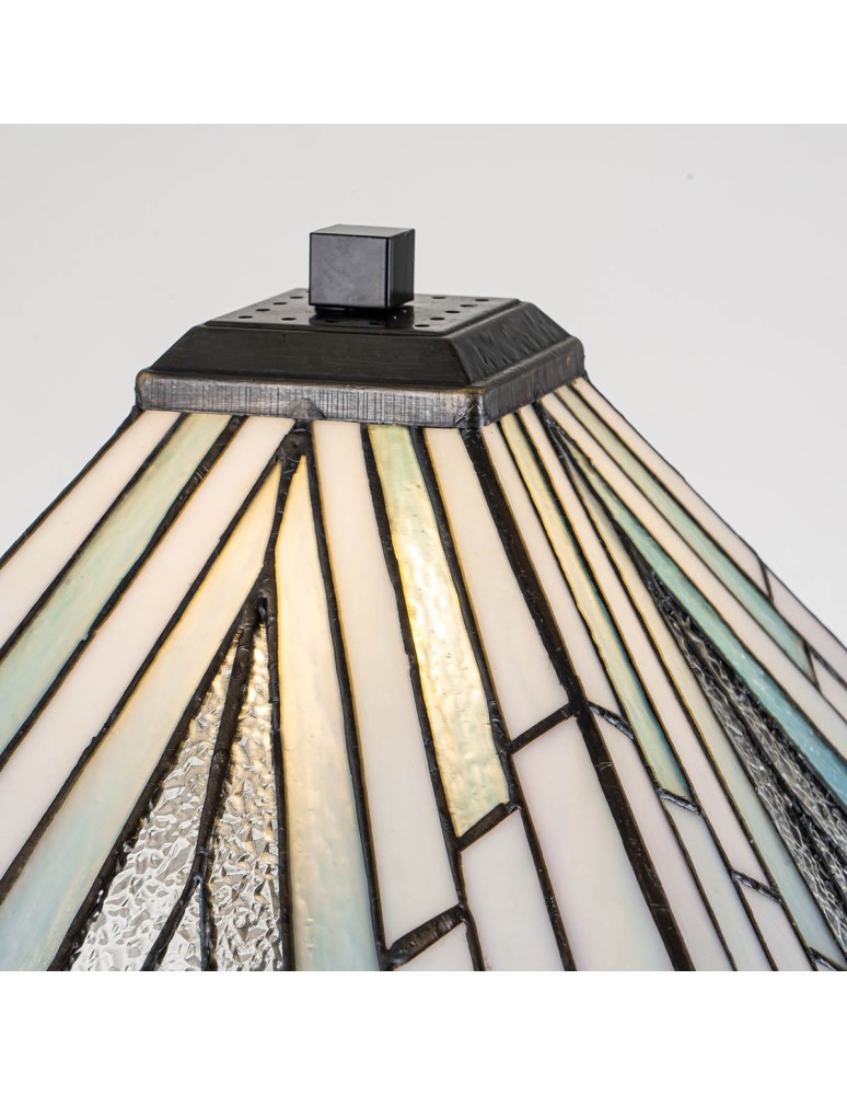 Elstead Duża lampa stołowa Alderley 1 źródło światła Vintage brąz TF-ALDERLEY-TL-L