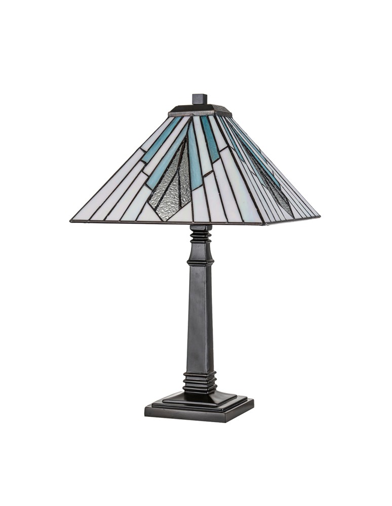 Elstead Duża lampa stołowa Alderley 1 źródło światła Vintage brąz TF-ALDERLEY-TL-L
