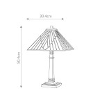 Elstead Duża lampa stołowa Alderley 1 źródło światła Vintage brąz TF-ALDERLEY-TL-L