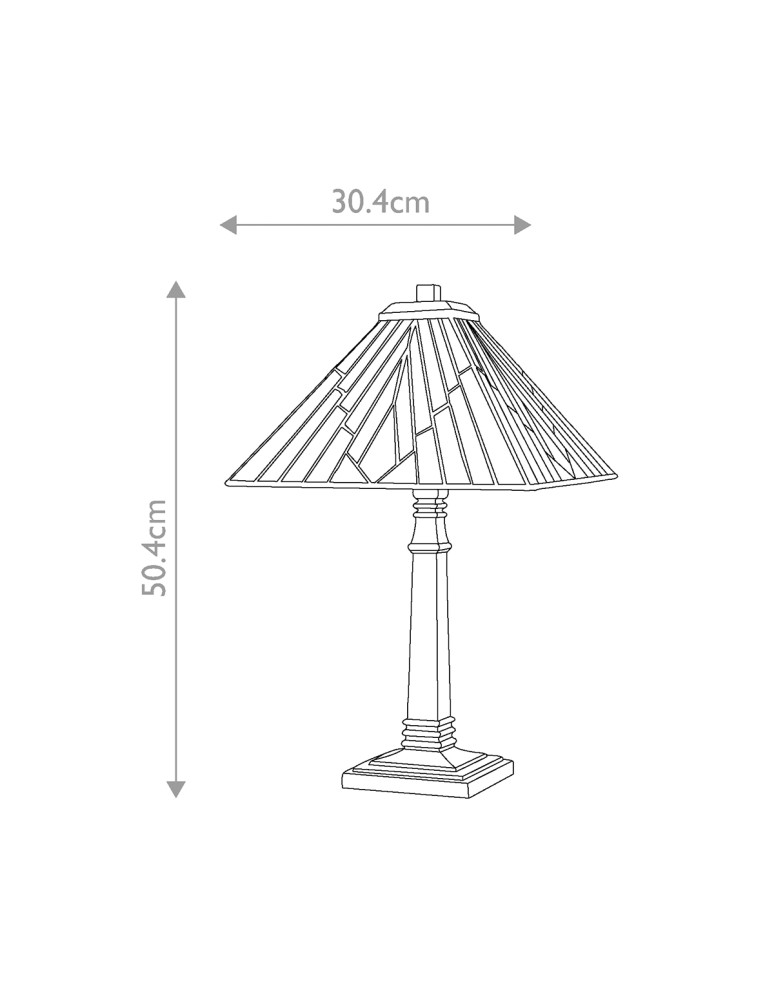 Elstead Duża lampa stołowa Alderley 1 źródło światła Vintage brąz TF-ALDERLEY-TL-L