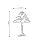 Elstead Średnia lampa stołowa Alderley 1 źródło światła Vintage brąz TF-ALDERLEY-TL-M