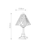 Elstead Mała lampa stołowa Alderley 1 źródło światła Vintage brąz TF-ALDERLEY-TL-S