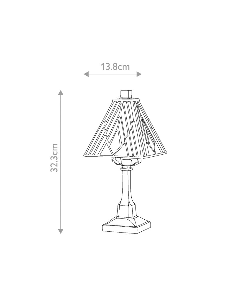 Elstead Mała lampa stołowa Alderley 1 źródło światła Vintage brąz TF-ALDERLEY-TL-S