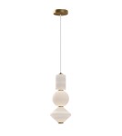 Elstead Lampa wisząca LED Bijou - Postarzane złoto ALM-BIJOU-P3-GD