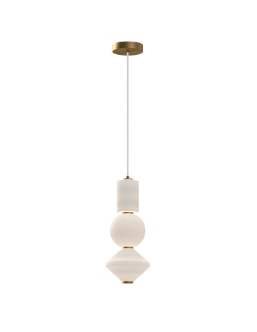 Elstead Lampa wisząca LED Bijou - Postarzane złoto ALM-BIJOU-P3-GD