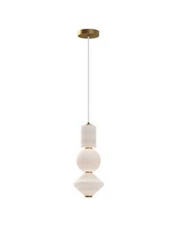 Elstead Lampa wisząca LED Bijou - Postarzane złoto ALM-BIJOU-P3-GD