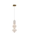 View Elstead Lampa wisząca LED Bijou - Postarzane złoto ALM-BIJOU-P3-GD