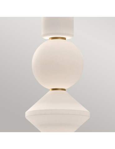 Elstead Lampa wisząca LED Bijou - Postarzane złoto ALM-BIJOU-P3-GD - product 2