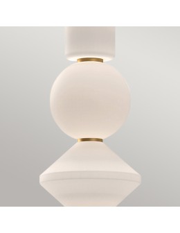 Elstead Lampa wisząca LED Bijou - Postarzane złoto ALM-BIJOU-P3-GD - produkt 2