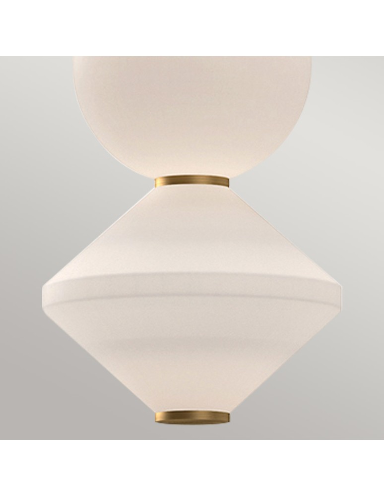 Elstead Lampa wisząca LED Bijou - Postarzane złoto ALM-BIJOU-P3-GD