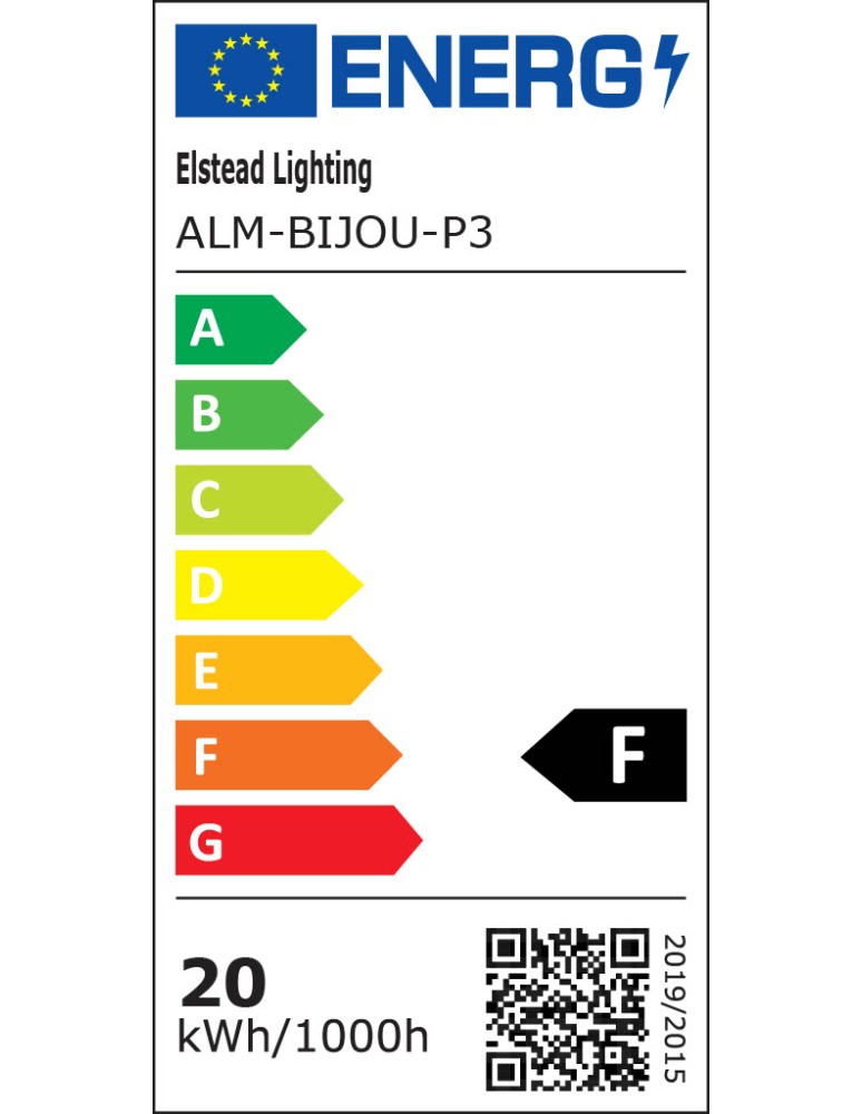 Elstead Lampa wisząca LED Bijou - Matowa czerń ALM-BIJOU-P3-MB
