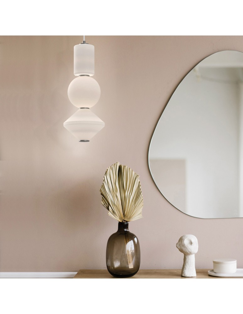Elstead Lampa wisząca LED Bijou - Szczotkowany nikiel ALM-BIJOU-P3-PN