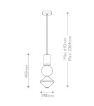 Elstead Lampa wisząca LED Bijou - Szczotkowany nikiel ALM-BIJOU-P3-PN