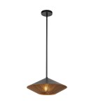 Elstead Duża lampa wisząca Daphne 1 źródło światła Matowa czerń ALM-DAPHNE-P-L-MB