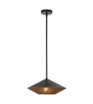 Elstead Duża lampa wisząca Daphne 1 źródło światła Matowa czerń ALM-DAPHNE-P-L-MB